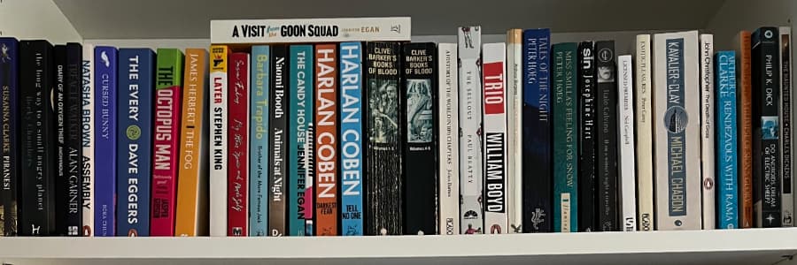 My groaning to-read shelf
