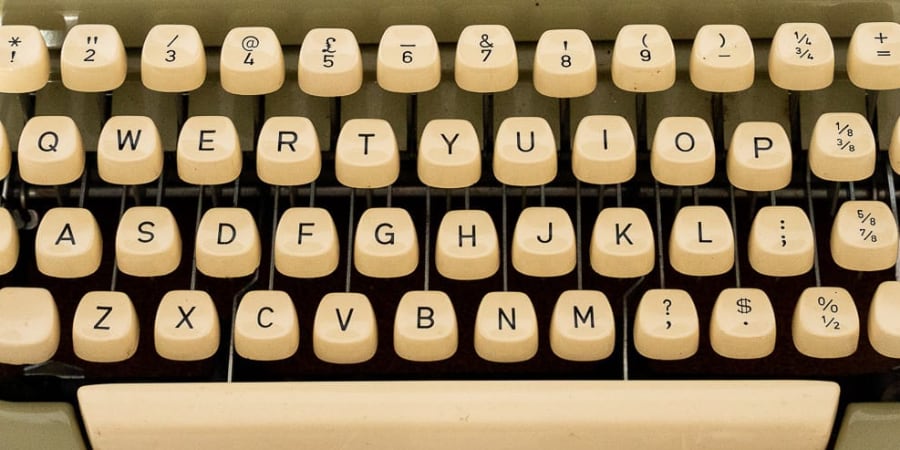 Typewriter keys
