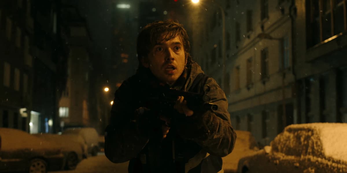 Our hero, Bryan, looking anxiously into the snowbound Raccoon City.